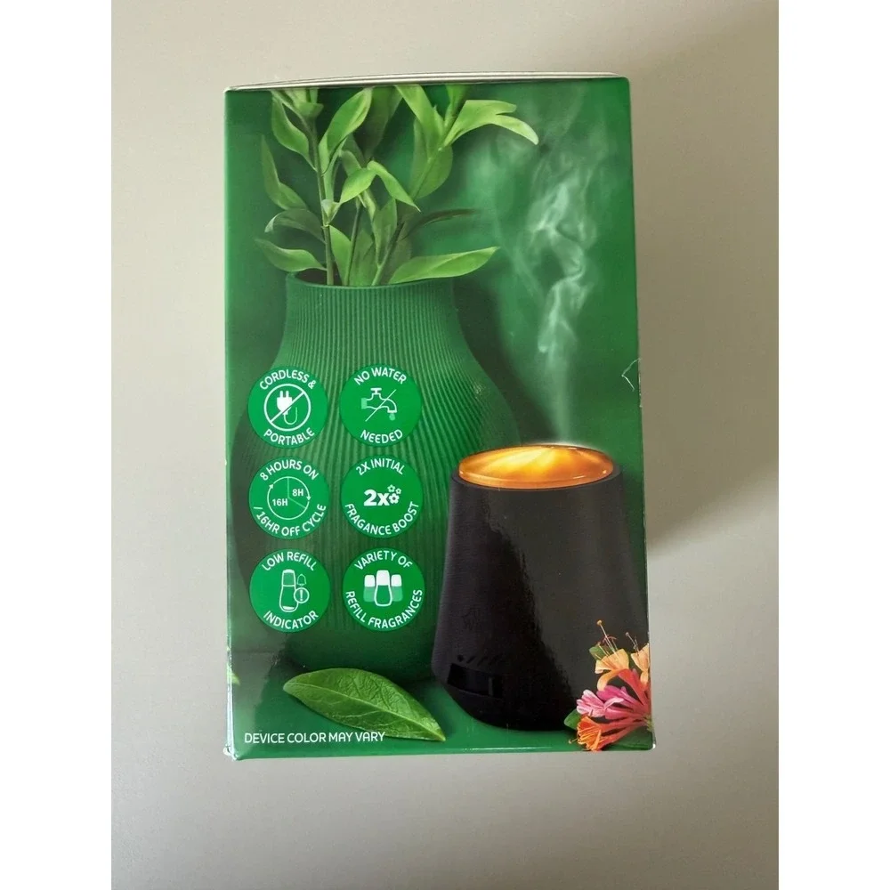Air Wick Essential Mist Diffuser Black Cordless Portable Fragrance Mist Device